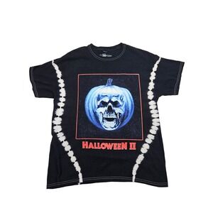 Authentic Universal Studios Halloween II Pumpkin Skull Print‎ T-Shirt Size Large